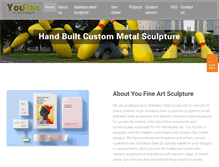 Tablet Screenshot of metalsculptureart.com